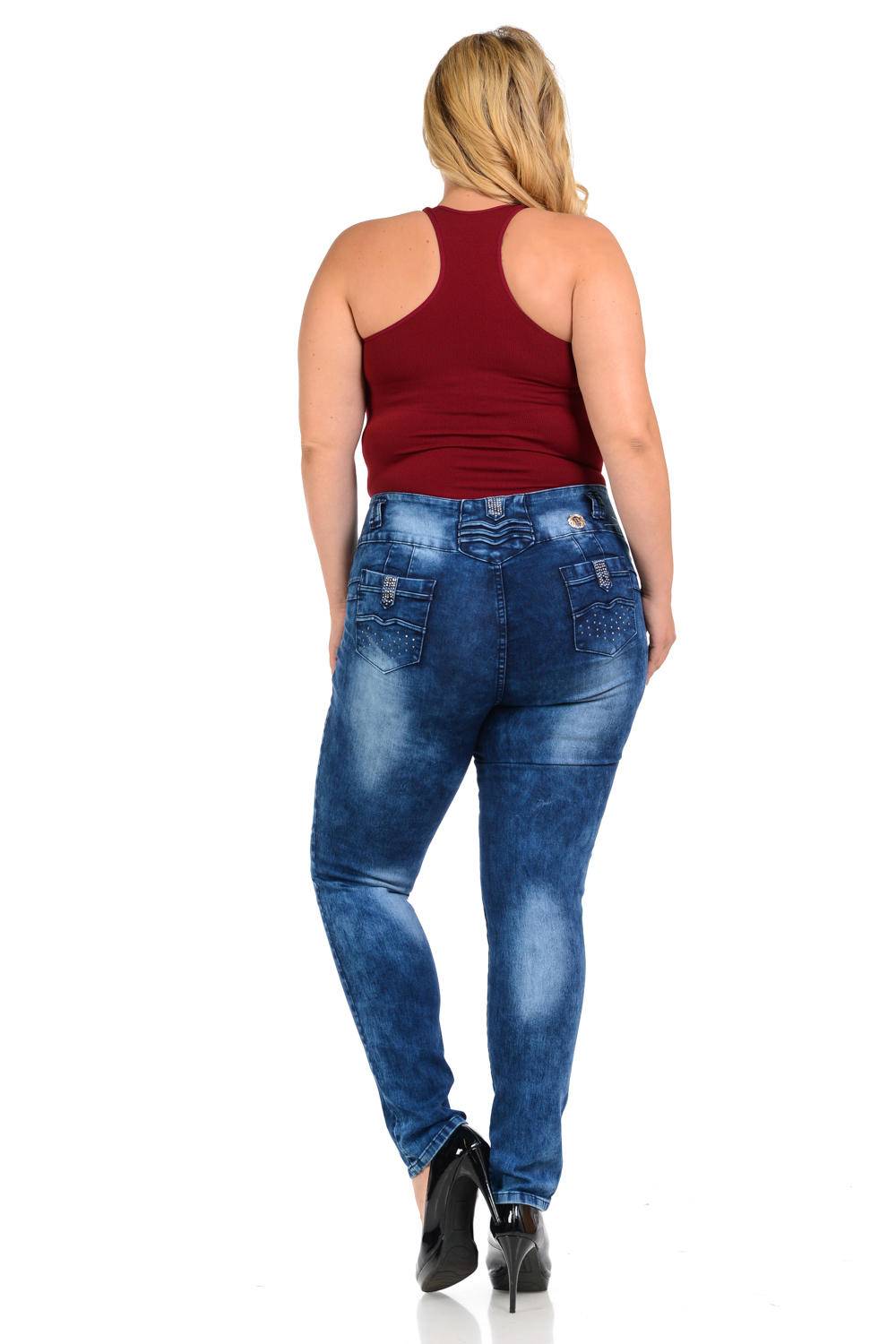 High waisted boyfriend jeans plus size clothing