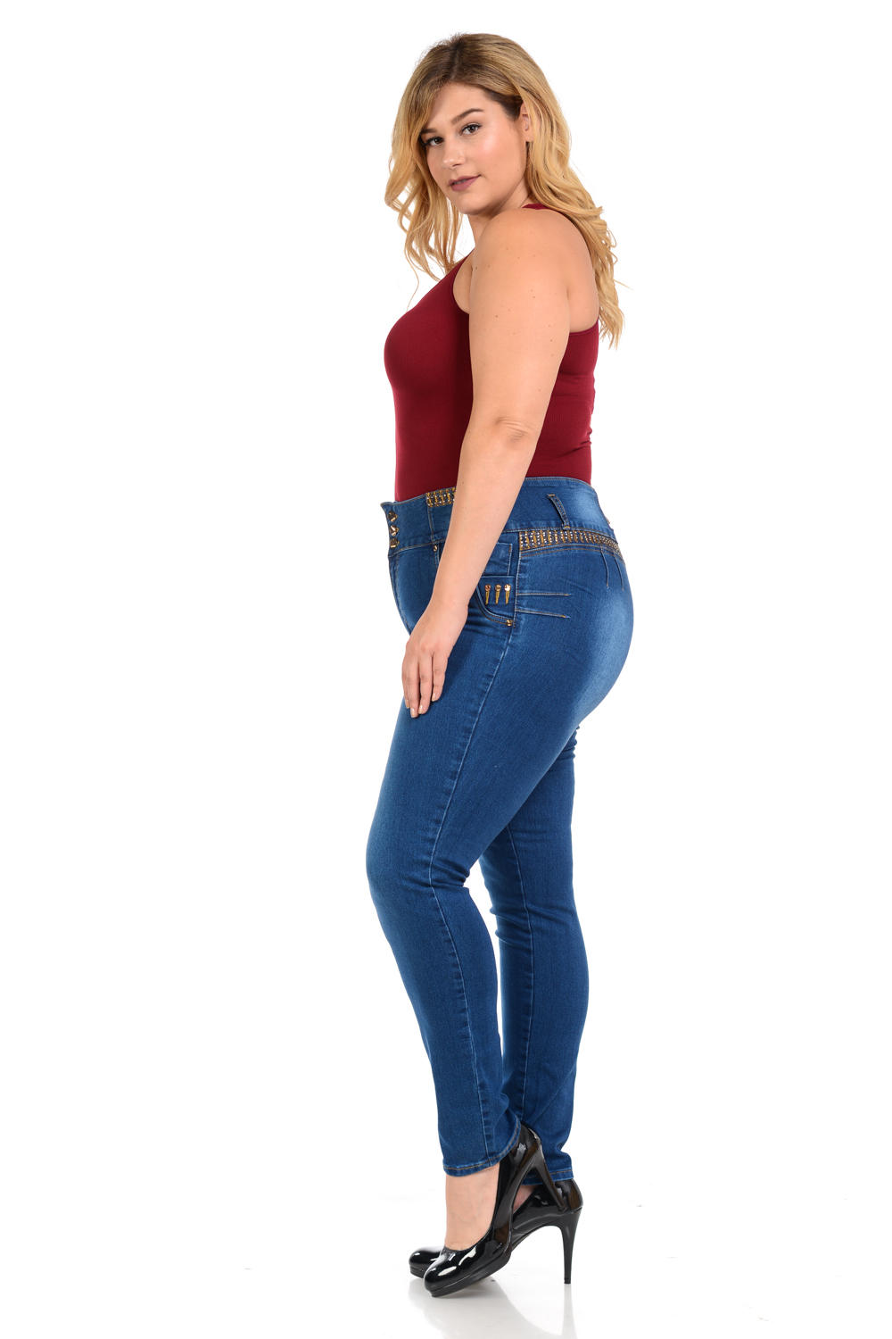 where to buy high waisted jeans plus size