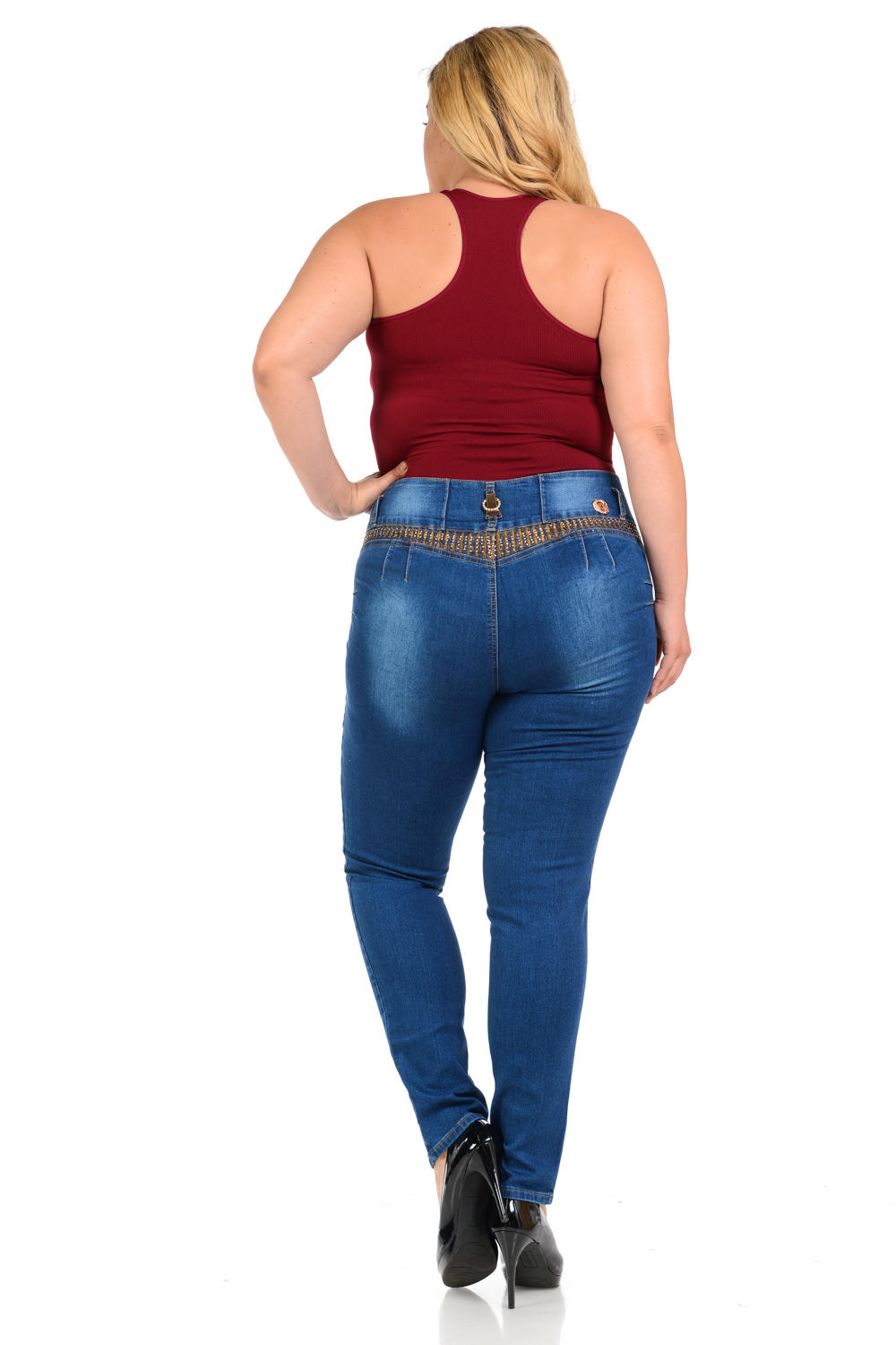 Bershka high waist jeans for plus size women